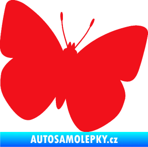 Samolepka Motýl 011 pravá červená