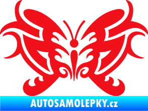 Samolepka Motýl 015 červená