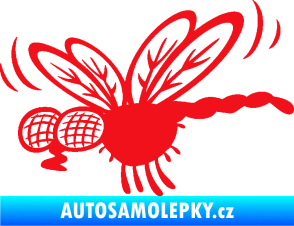 Samolepka Moucha 003 levá červená