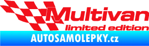 Samolepka Multivan limited edition levá červená