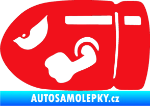 Samolepka Náboj 001 levá červená