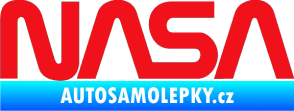 Samolepka NASA nápis červená