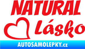 Samolepka Natural Lásko červená