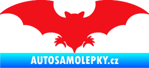 Samolepka Netopýr 007 červená