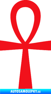 Samolepka Nilský kříž Ankh červená