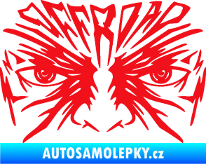 Samolepka Off Road 004 s obličejem červená