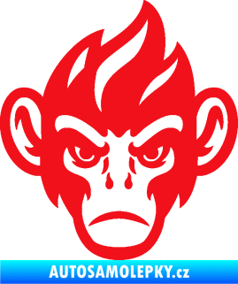Samolepka Opičák 002 pravá červená