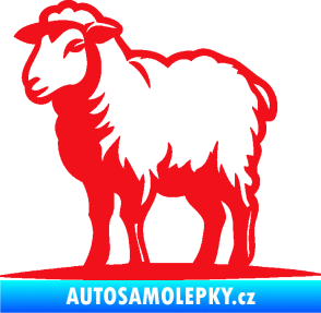 Samolepka Ovce 002 levá červená