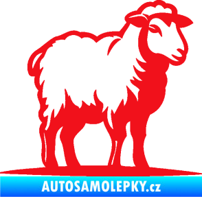 Samolepka Ovce 002 pravá červená