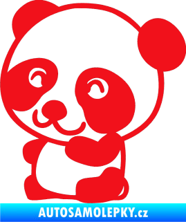 Samolepka Panda 002 levá červená
