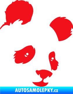 Samolepka Panda 004 pravá červená