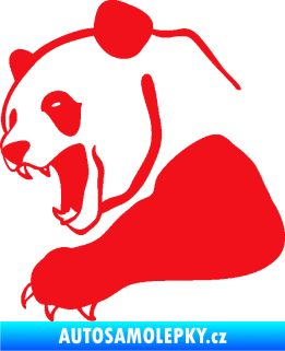 Samolepka Panda 010 levá červená