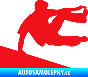 Samolepka Parkour 001 pravá červená