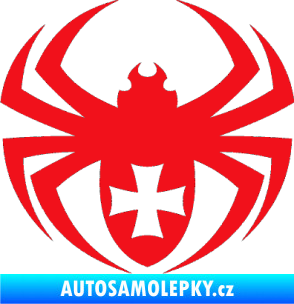Samolepka Pavouk 004 křižák červená