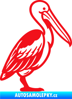 Samolepka Pelikán 002 pravá červená