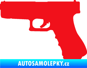 Samolepka Pistole 001 levá červená