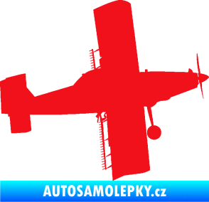 Samolepka Práškovací letoun Čmelák pravá červená
