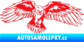 Samolepka Predators 077 pravá sova červená