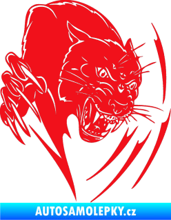 Samolepka Predators 111 pravá puma červená