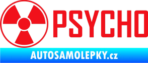 Samolepka Psycho 002 červená