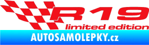 Samolepka R19 limited edition levá červená