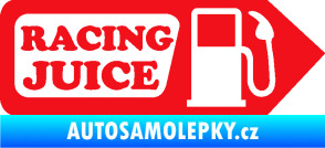 Samolepka Racing juice symbol tankování červená