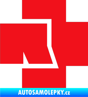Samolepka Rammstein 002 červená