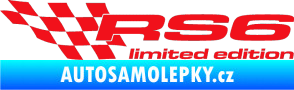 Samolepka RS6 limited edition levá červená