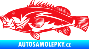 Samolepka Ryba 005 levá červená
