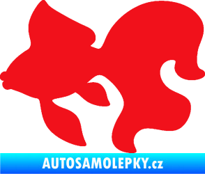 Samolepka Ryba 019 levá závojnatka červená