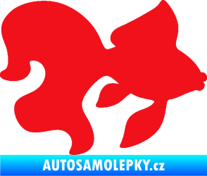 Samolepka Ryba 019 pravá závojnatka červená