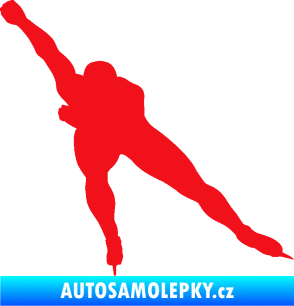 Samolepka Rychlobruslení levá červená