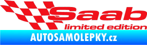 Samolepka Saab limited edition levá červená