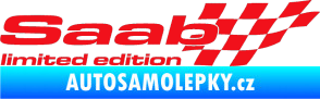 Samolepka Saab limited edition pravá červená
