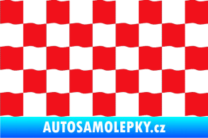 Samolepka Šachovnice 003 červená