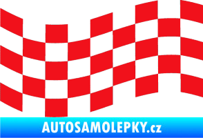 Samolepka Šachovnice 005 červená