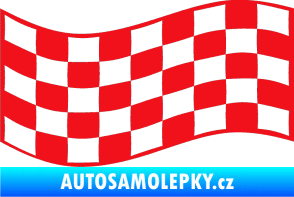 Samolepka Šachovnice 010 červená