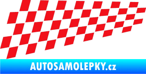 Samolepka Šachovnice 034 červená