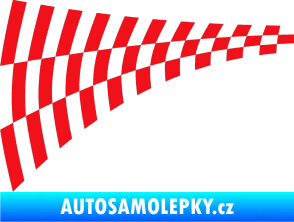 Samolepka Šachovnice 048 červená