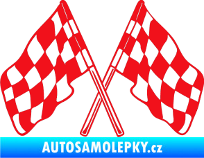 Samolepka Šachovnice 051 červená
