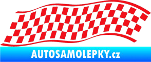 Samolepka Šachovnice 056 červená