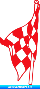 Samolepka Šachovnice 058 červená