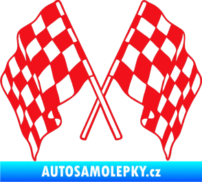 Samolepka Šachovnice 062 červená