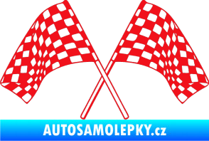 Samolepka Šachovnice 064 červená