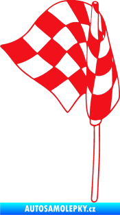 Samolepka Šachovnice 068 červená