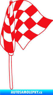 Samolepka Šachovnice 069 červená