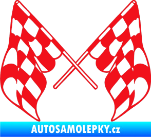 Samolepka Šachovnice 070 červená