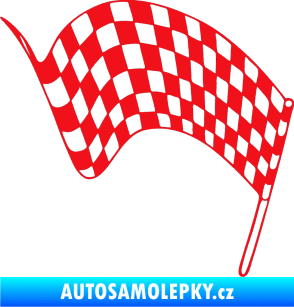 Samolepka Šachovnice 071 červená