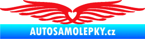 Samolepka Samolepka na zadní okno 002 srdce červená