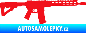 Samolepka Samopal 007 pravá červená